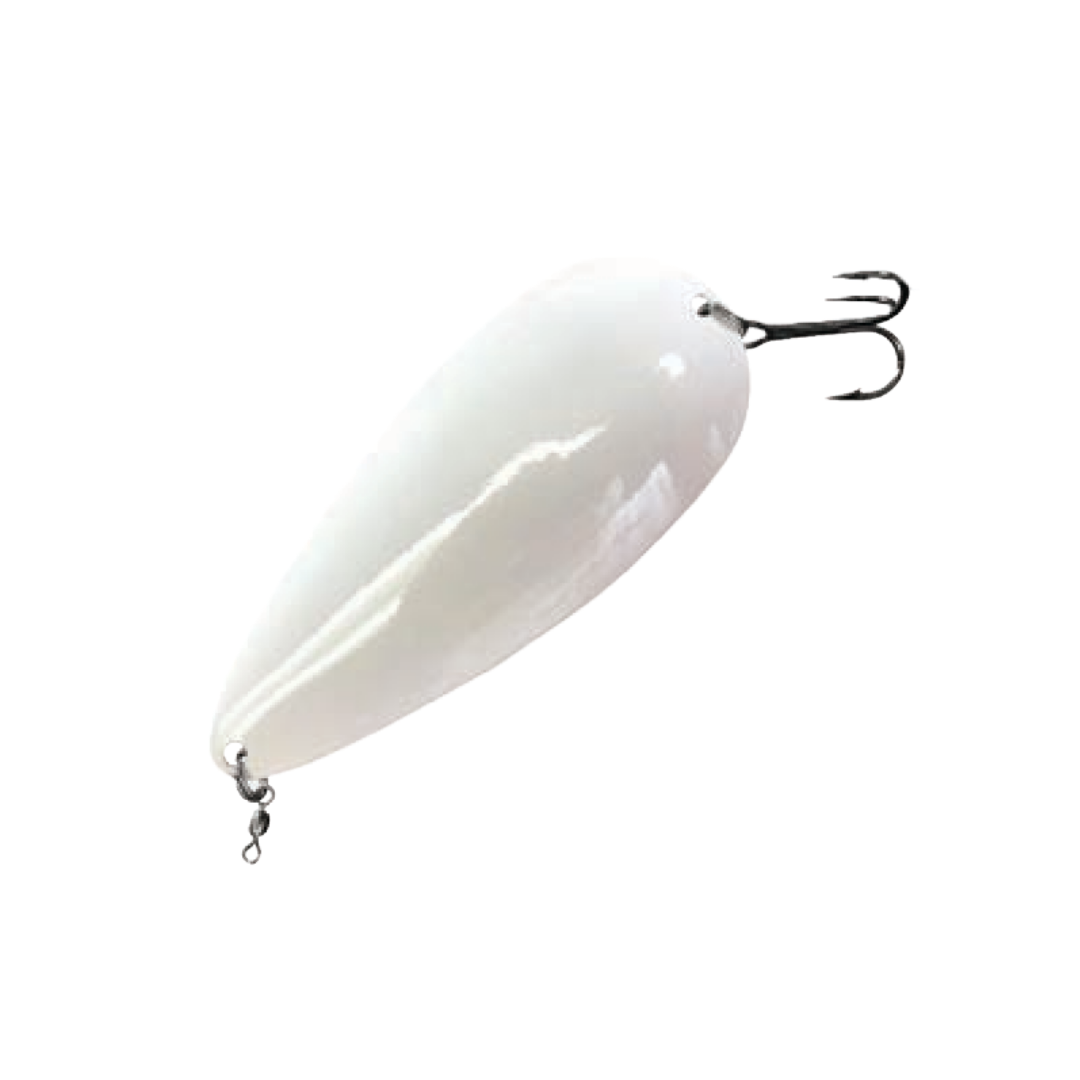 big fishing lure spoon Dixie Jet Big Daddy Spoon White / 2¾ oz