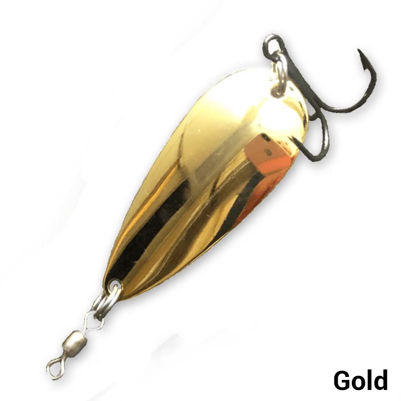 Johnson Gold Splinter 1/12 oz (2g) Weighted 1 Flutter Fishing Spoon Lure
