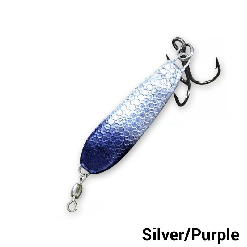 Dixie Jet Slab Spoon Purple Silver 7/8oz